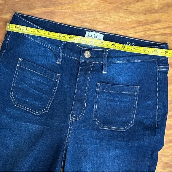 Nicole Miller New York Dark Blue Women's high rise bootcut jeans - Picture 4 of 7
